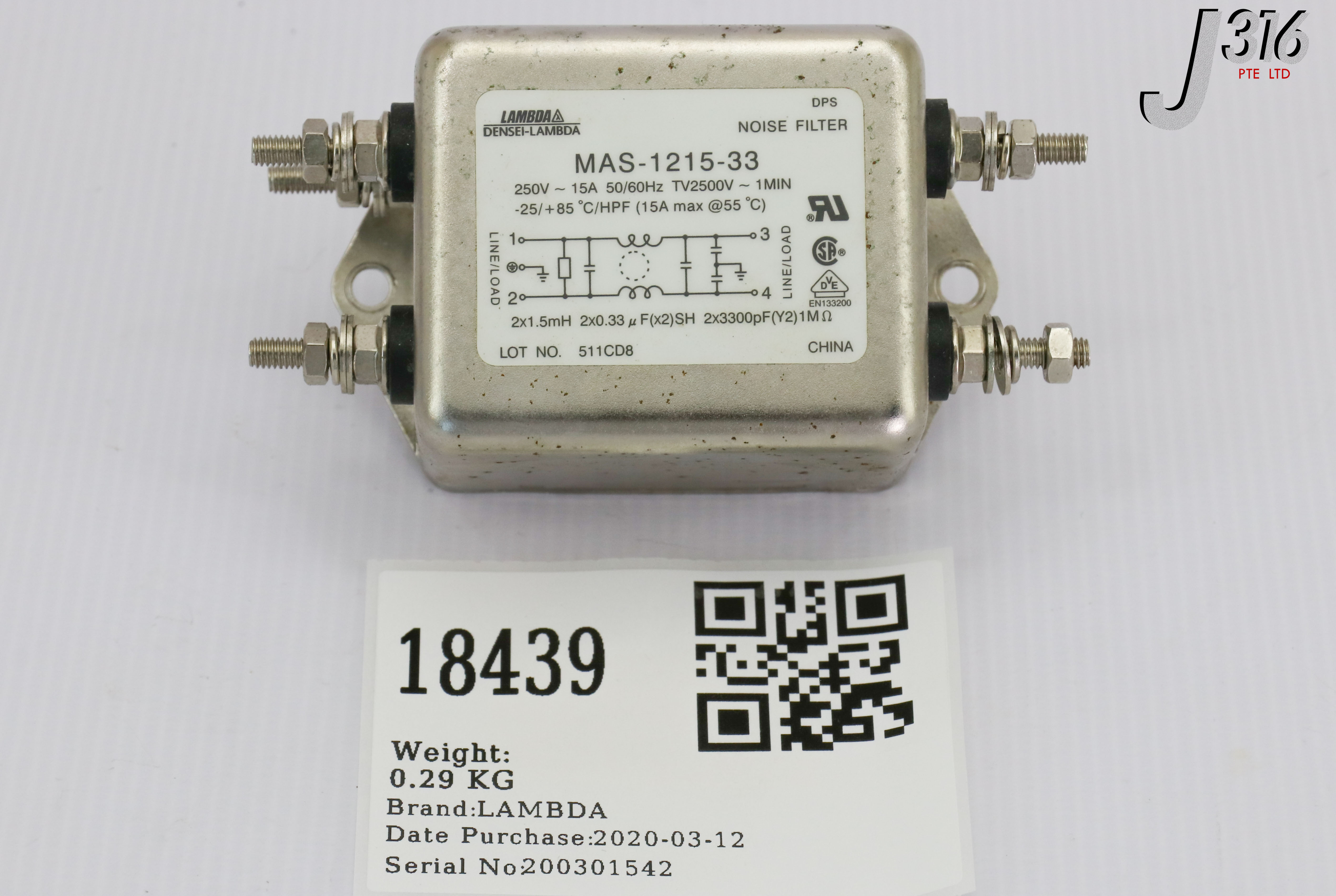 専用:) 18439 LAMBDA NOISE FILTER MAS-1215-33 | eBay